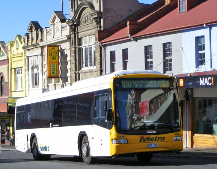 Metro Tasmania Scania L94UB NCBC Downtown 234
